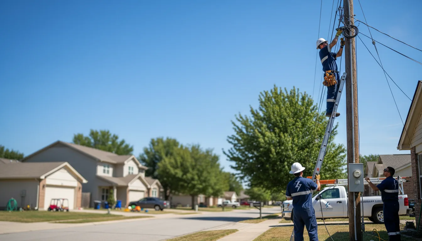 Residential electrician providing installation services in Coralville, IA